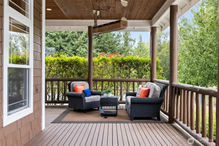 Thermal outdoor heater for those chilly nights.