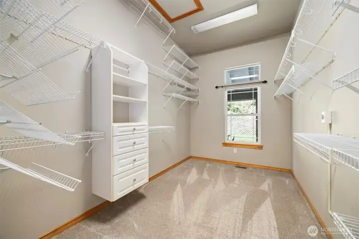 Huge walk-in closet.
