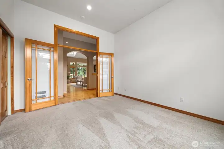 Main Level bedroom 3 or a great den/office.