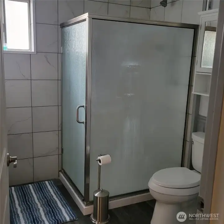 Bath on the lower level