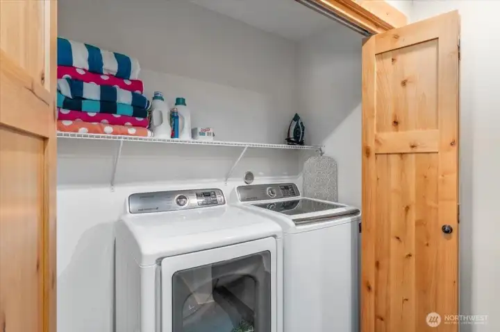 View of lower level utility room.
