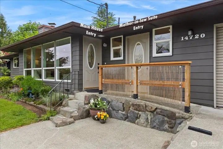 Note there is a ramp to the front door for those who can't do steps.
