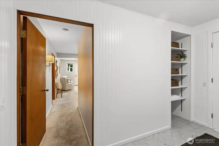 MIL suite can be accessed through main house laundry area.