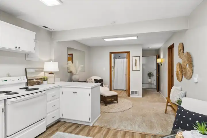 This fantastic MIL suite also features a full bath.