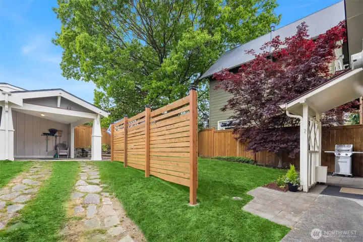 New privacy fence.