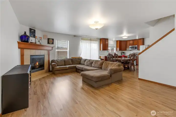 light filled rooms & open concept layout