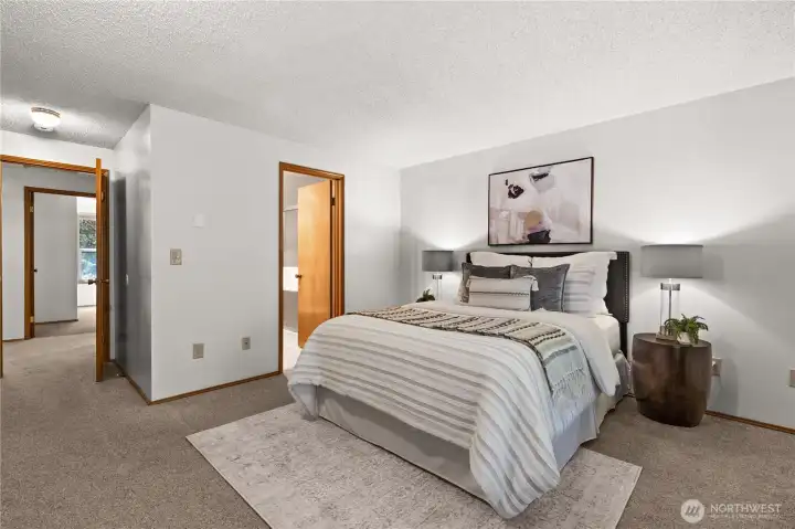 The spacious primary ensuite is complemented by a private bath and 2 large closets The spacious primary ensuite is complemented by a private bath and 2 large closets