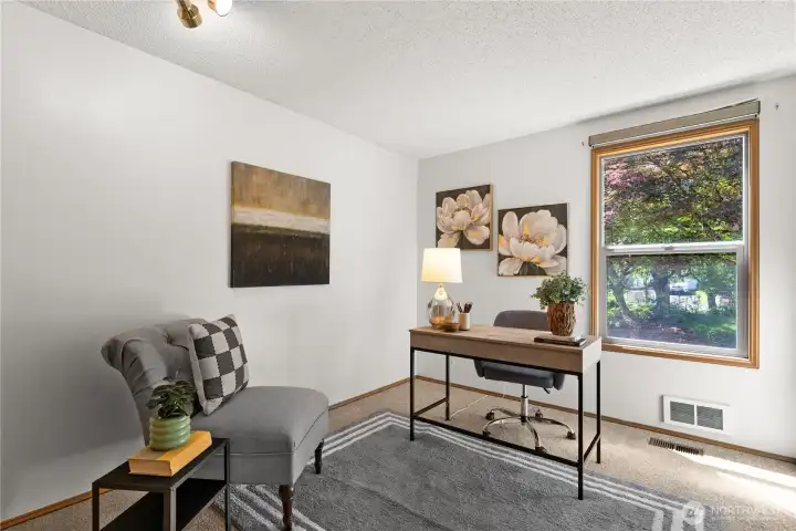 A third bedroom could also be used as a home office A third bedroom could also be used as a home office