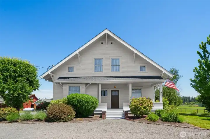 Front view of the house.