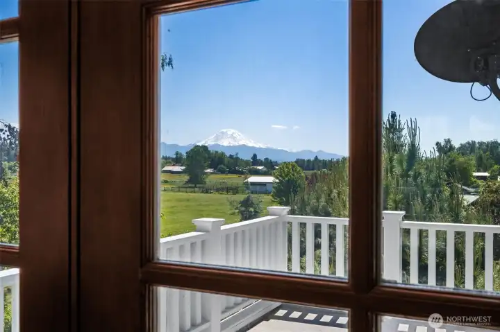 Gorgeous Mt. Rainier views from the master bedroom.