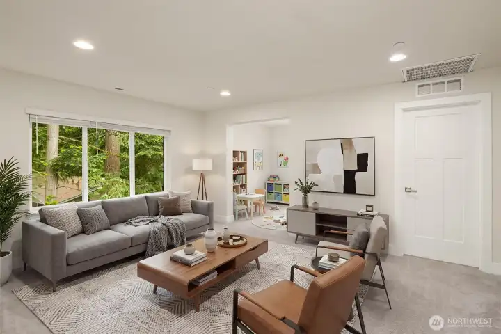 Open Bonus Space plus Flex Room with Private Balcony