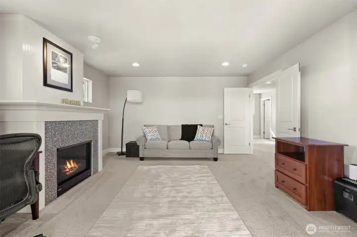 Bonus Room with Gas Fireplace Bonus Room with Gas Fireplace
