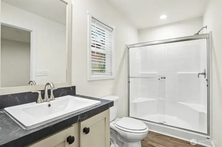 Primary bath with spacious shower Primary bath with spacious shower