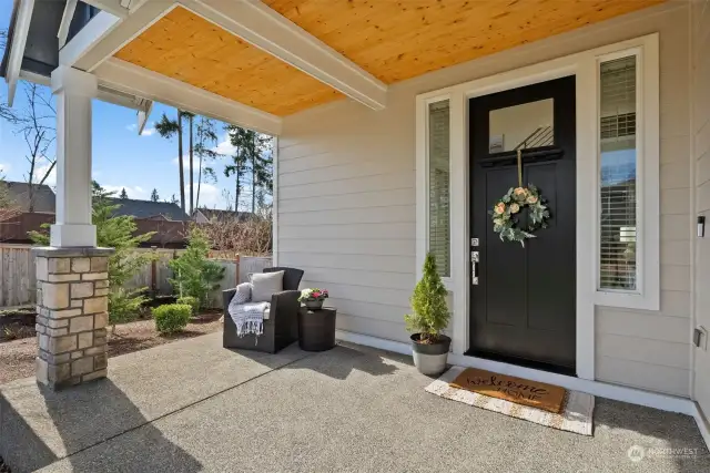 The covered front porch serves as a delightful extension of the home, providing a sunny and inviting perch where you can infuse your own personal style and connect with the surrounding community.