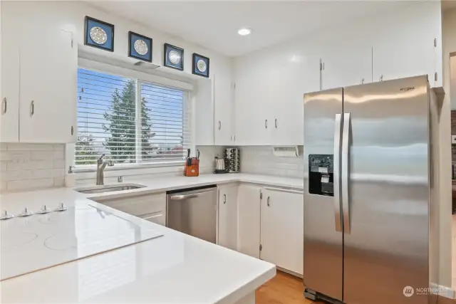 Lovely stainless steel appliances