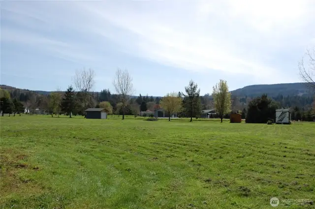Backside of property near older shed looking forward