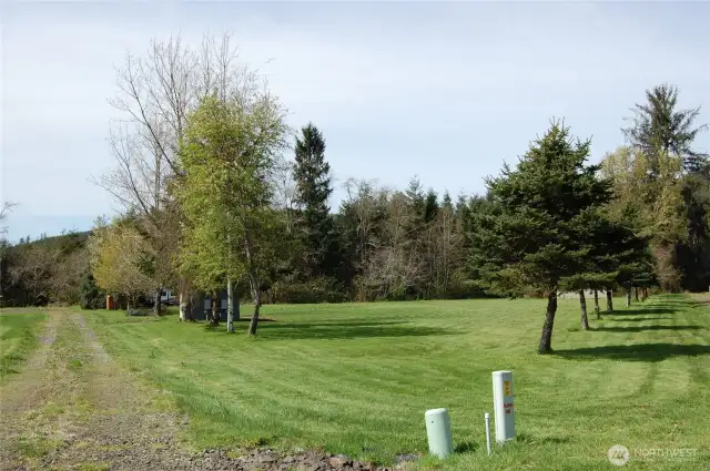 West side of property