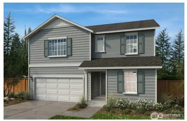 Rendering of example home. Not actual home.