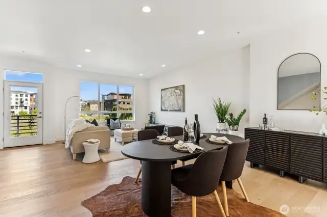 Spacious open flow throughout the 2nd level main living area.
