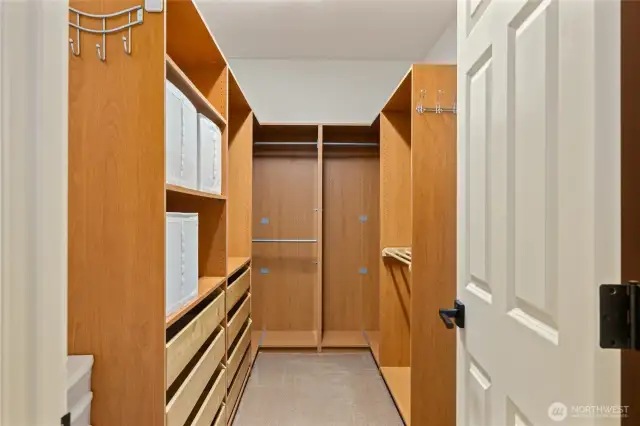 Primary walk in closet