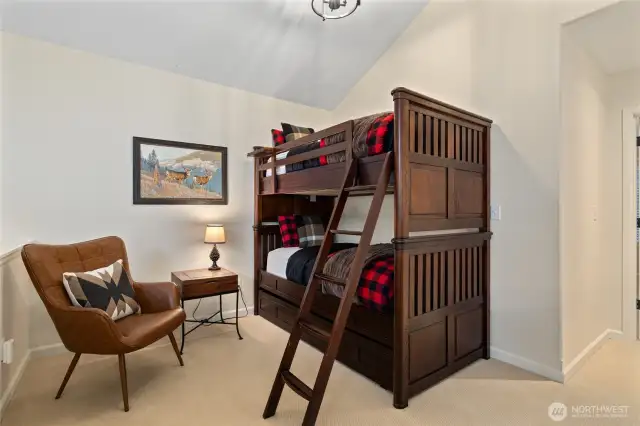 Loft area that can be used as office/sitting/bunk room