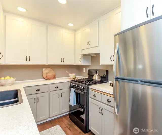 Fridge conveys with sale.