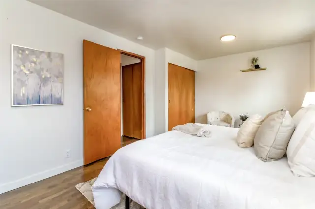 Another view of the primary bedroom.