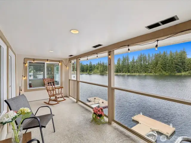 Large Deck #1 off the Living Room - soak up the views, enjoy bbqs with friends & family, watch the wildlife.