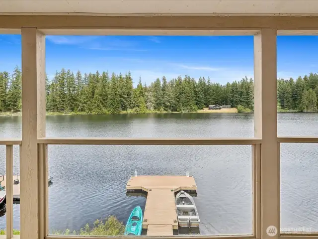 Large Deck #1 off the Living Room - soak up the views, enjoy bbqs with friends & family, watch the wildlife.