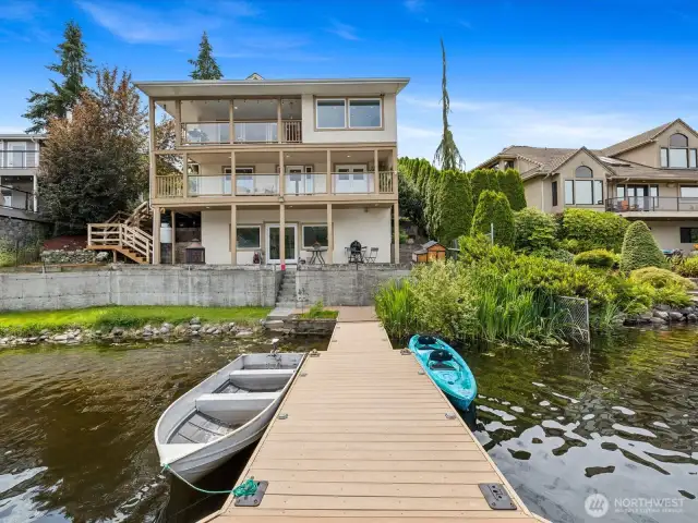 Step out onto your Dock, launch your Kayak or Boat, Fish, Swim, Paddle-Board - enjoy all that lake life has to offer!