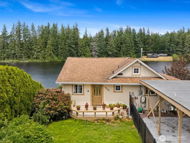 Beautiful lakefront home and setting.