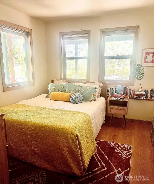 ADU bedroom with furniture.