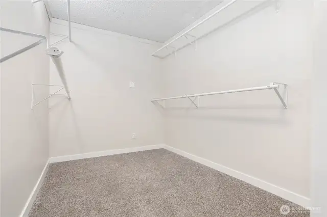 Walk-in closet off family room