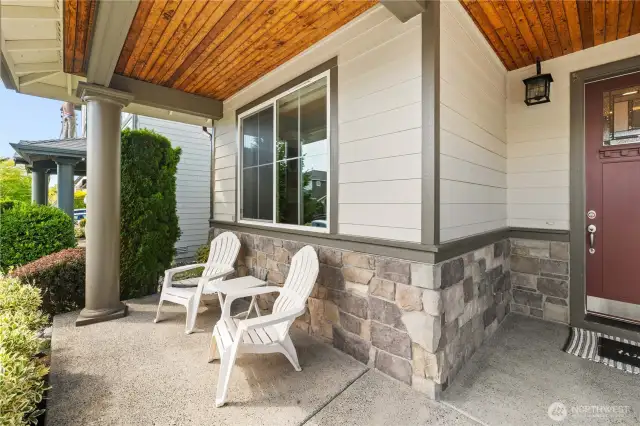Front Porch Ideal For Enjoying Rainier Views
