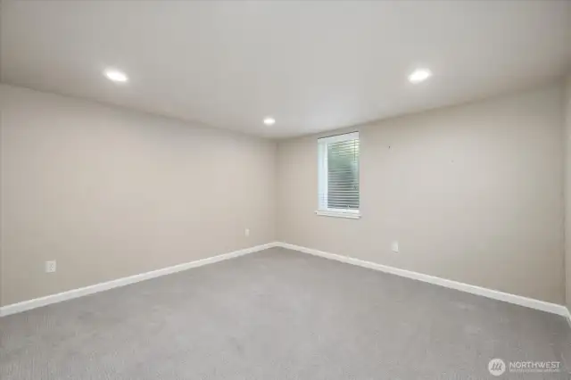 Basement bedroom #2 with walk-in closet
