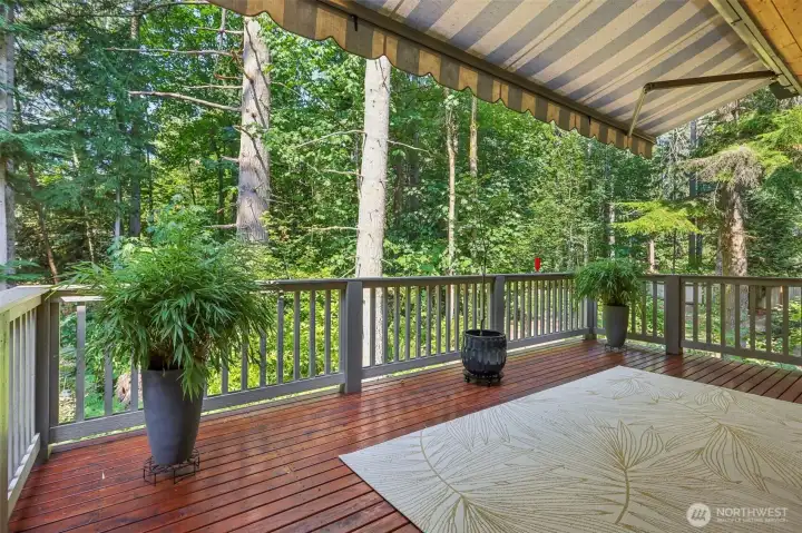 Large covered deck