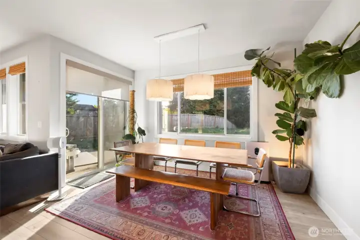 Dining Room With Covered Patio