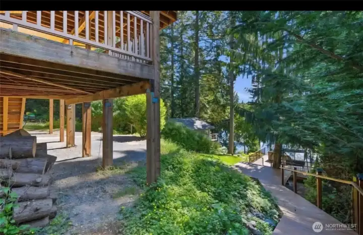 walkway and ramp to decks