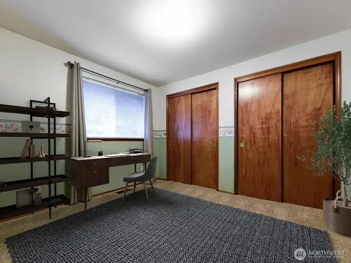 Bedroom on Main Floor/ Office.