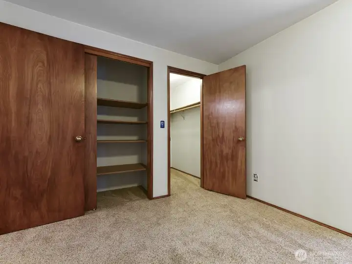 Guest Bedroom. Spacious closets. Real wood trim. Like new carpets.
