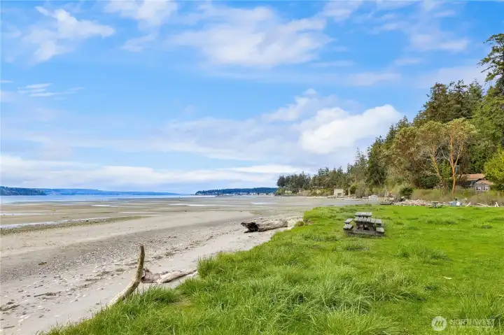 Build a sand castle or go for a leisurely stroll and watch the boats (and submarines!) go by on the club's expansive private beach.
