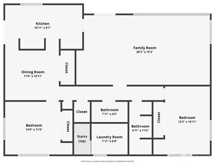 The lower level floor plan