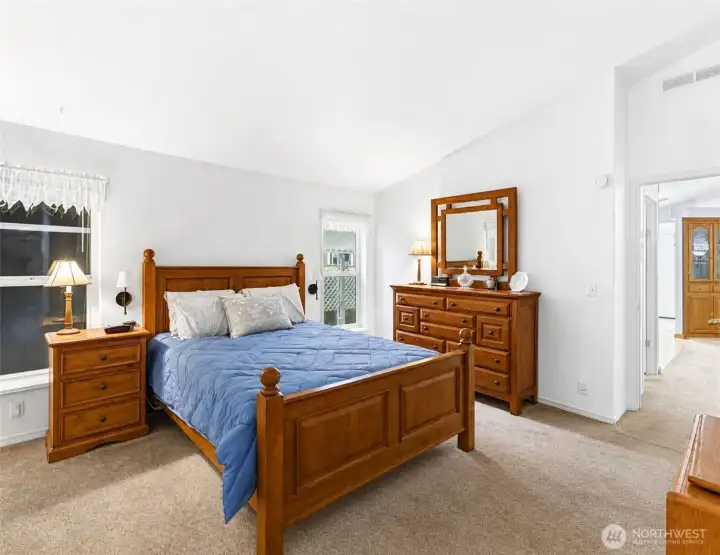 Spacious primary bedroom.