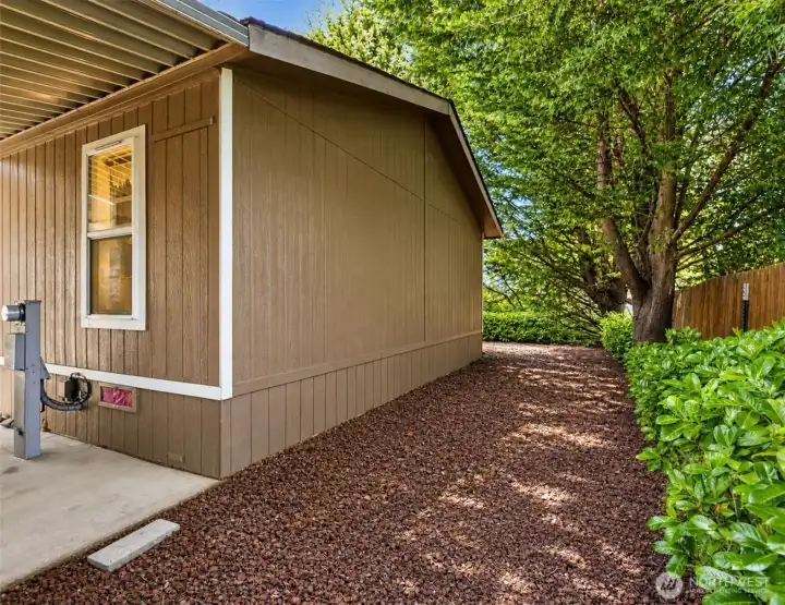 Private outdoor space, surrounded by nature.
