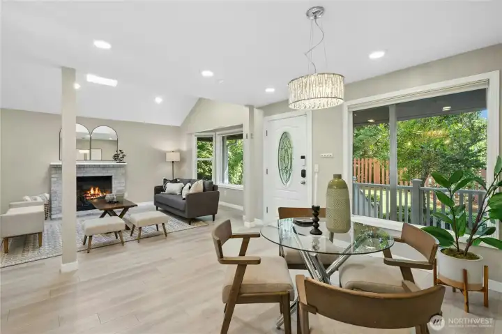 Low maintenance and easy-care LVP flooring throughout the main floor.