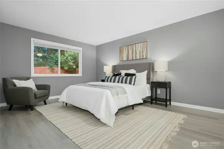 Main floor oversized bedroom.