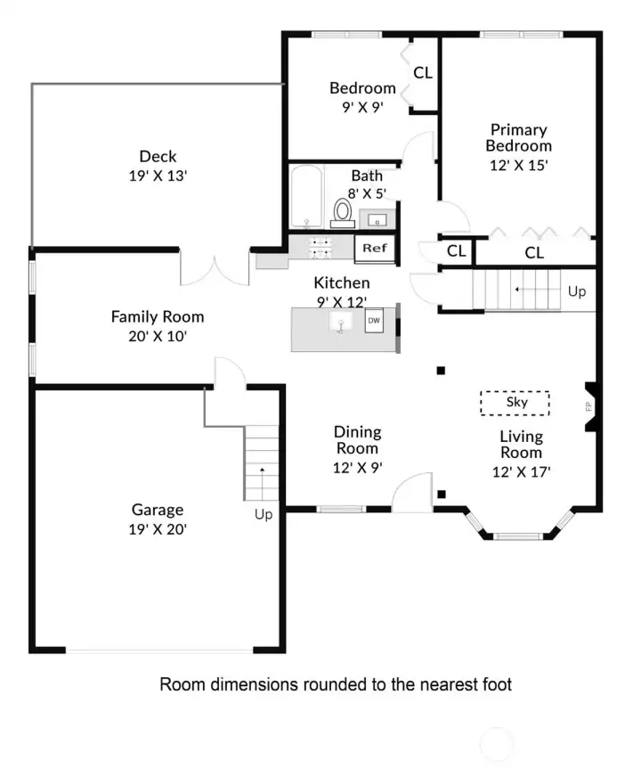 Main Level Floorplan