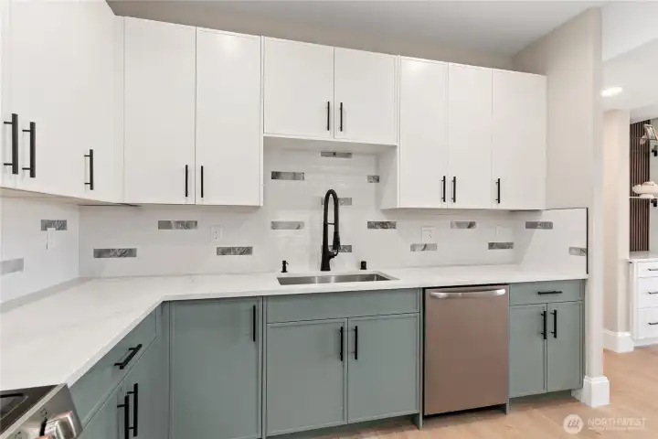 Second kitchen, lower level.