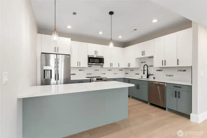 Second kitchen, lower level.
