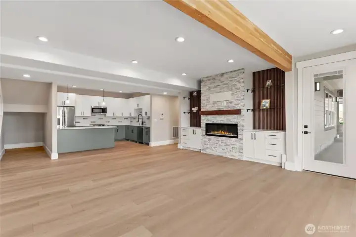 Lower level Family room.